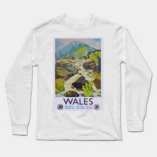 Vintage GWR Wales poster Long Sleeve T-Shirt